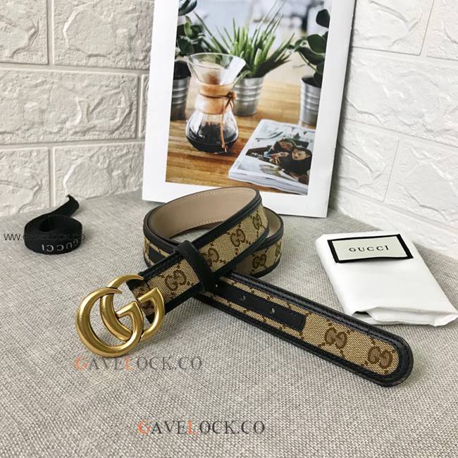 Gucci Classic Belt Handmade Original Size Brown & Black